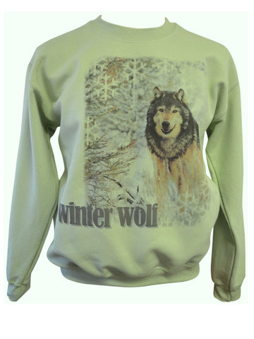 Winter Wolf Crew Sweatshirt