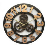 Handmade Rustic "Big Gear" Wall Clock