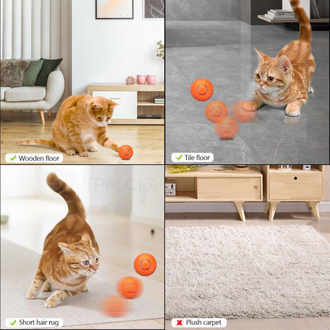Silicone Bouncing Cat Toy