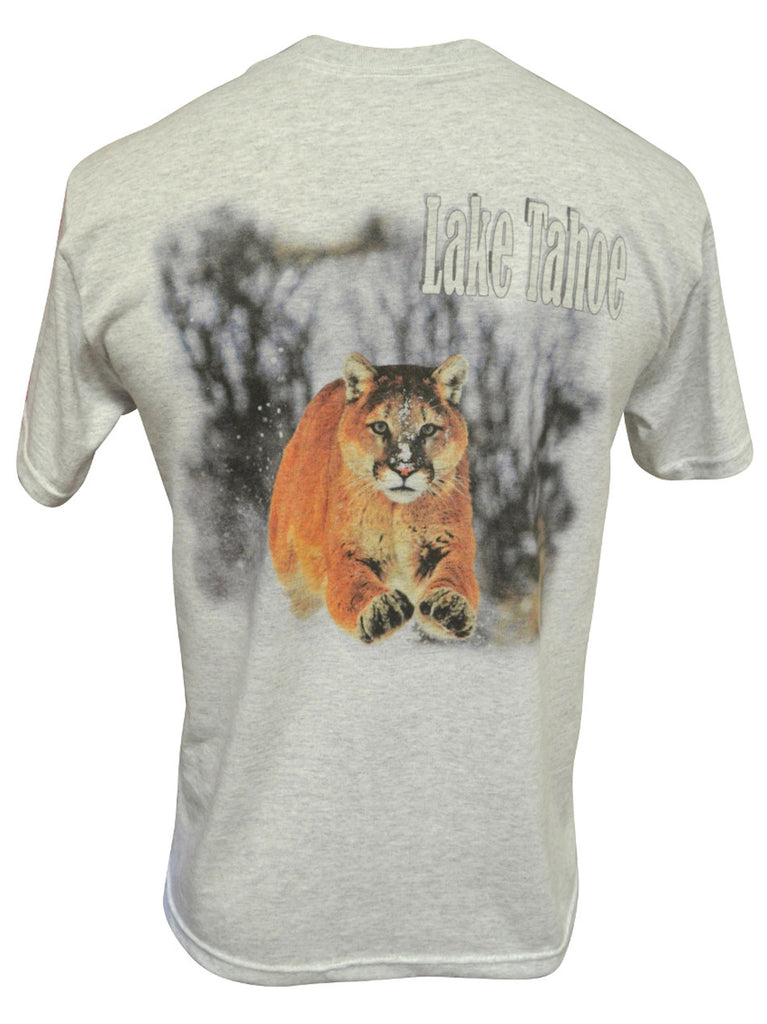 Cougar Attack! Ash T-shirt with Front Pocket