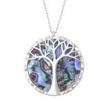 Tree of Life Abalone Pendant Necklace