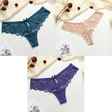 3 pc Lacy Stretch Thong