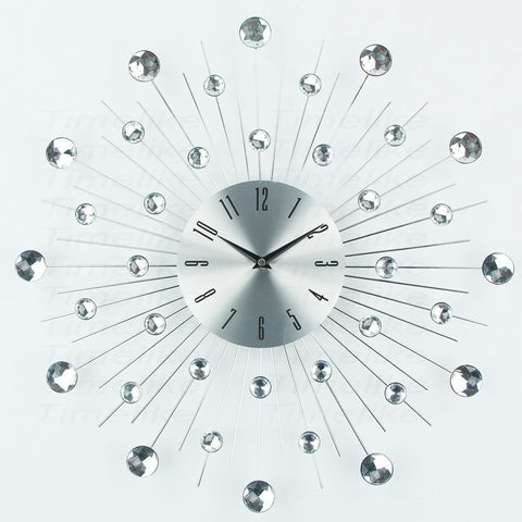 Starburst Metal Wall Clock 20"