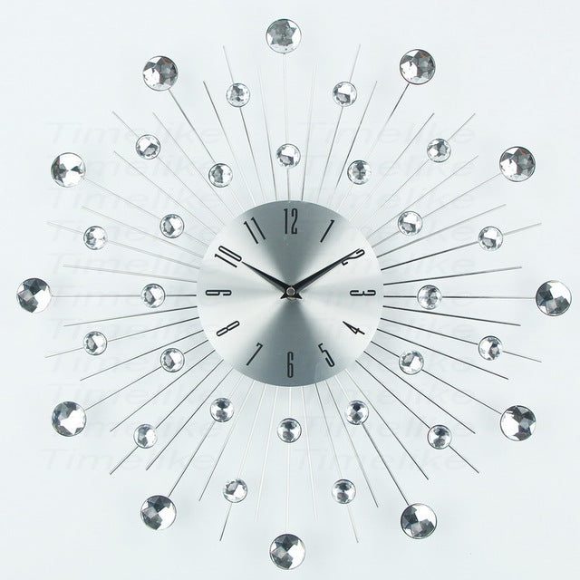 Starburst Metal Wall Clock 20"