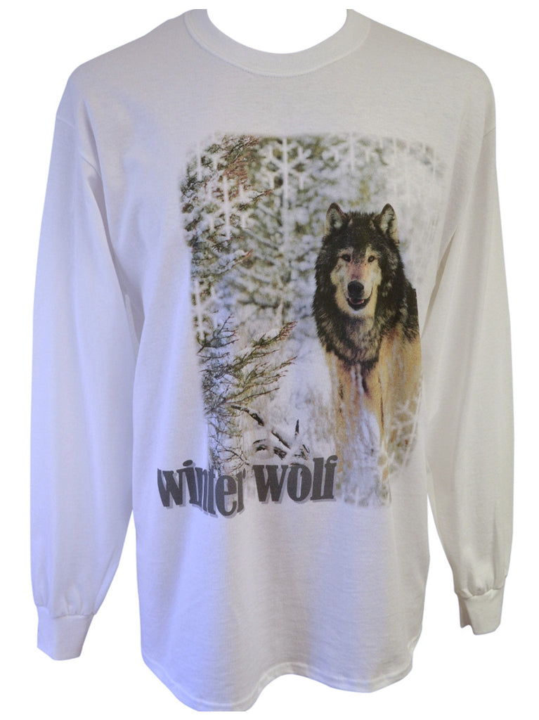 Winter Wolf White T-shirt Large